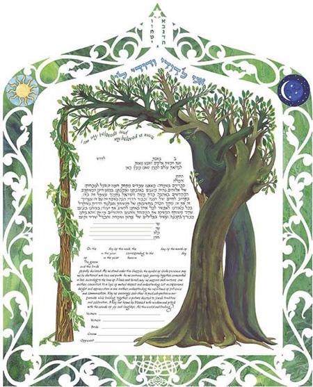 Interwined Trees Ketubah