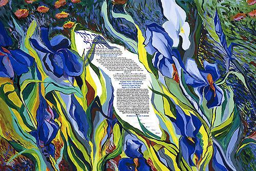 Irises In Bloom Ketubah