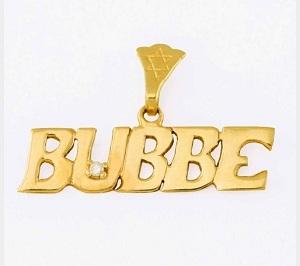 Bubbe Pendant with Diamond - Gold