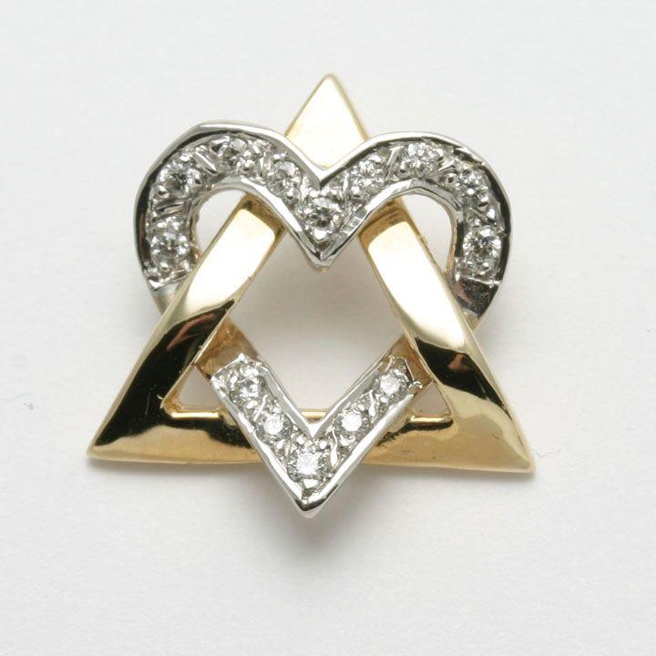 Diamond Star of David - 14kt Yellow Gold