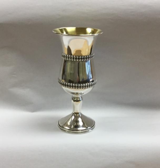 Elegant Kiddush Cup - Sterling Silver