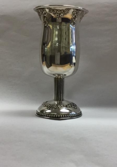 Simple Silver Kiddush Cup - Sterling Silver