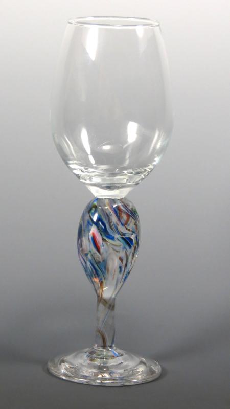 Blown Crushed Wedding Glass Kiddush Cup Keepsake