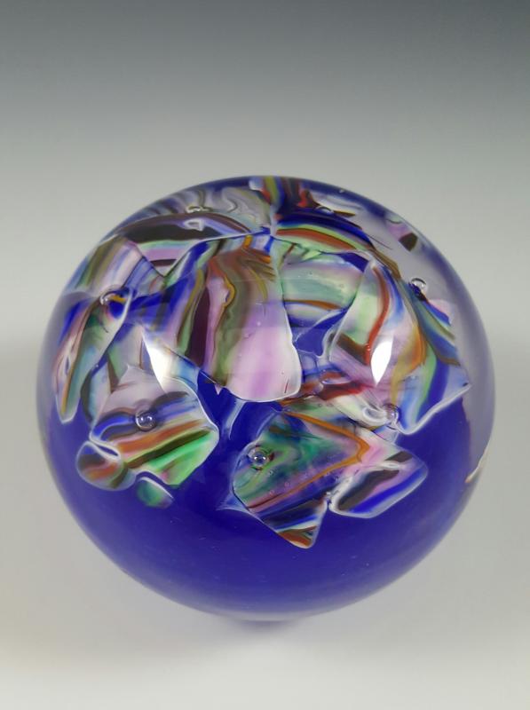 Blown Wedding Glass Paperweight