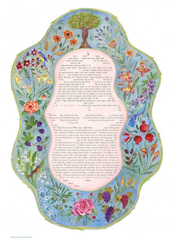 Seven Species Ketubah