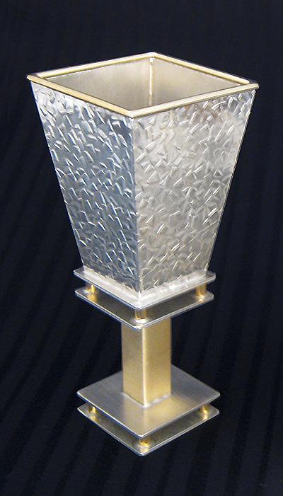 Square Kiddush Cup - Stone Texture