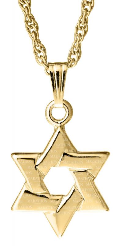 14KT Gold Star of David KP46