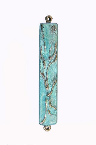 Mezuzah Tree of Life Patina Tall