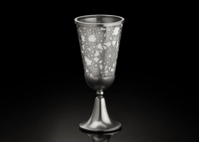 Late Blooming Kiddush Cup - Metal