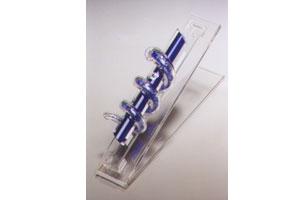 Entwined Rings Mezuzah - Glass