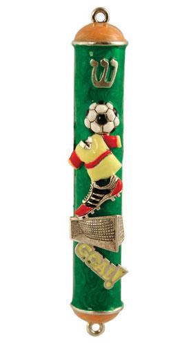 Soccer Mezuzah by Quest Collection