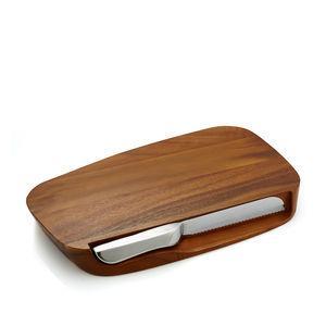 Nambe Challah tray with attached knife