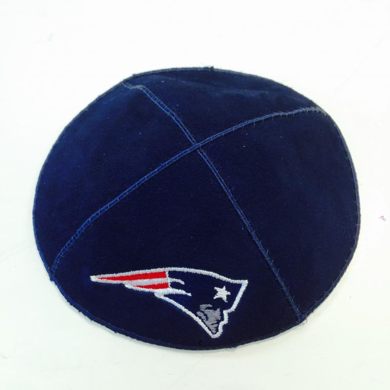 New England Patriots Kippah - Suede