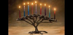 Tree of Life menorah by Scott Nelles