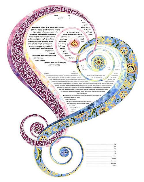 One Heart Ketubah