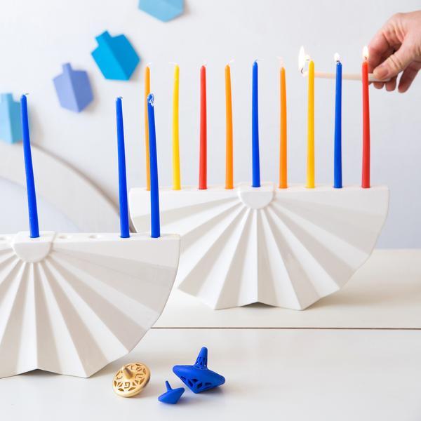 Origami Hanukkah Menorah