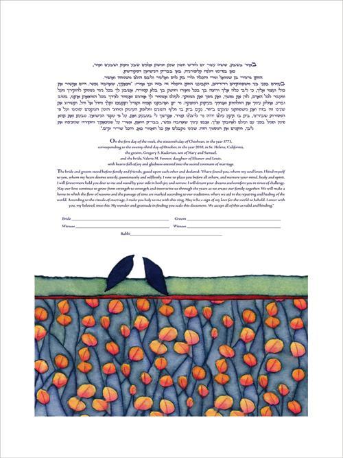 Poppies Forever Ketubah