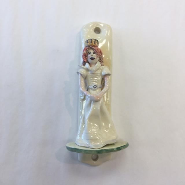 Princess Mezuzah - Painted Porcelain