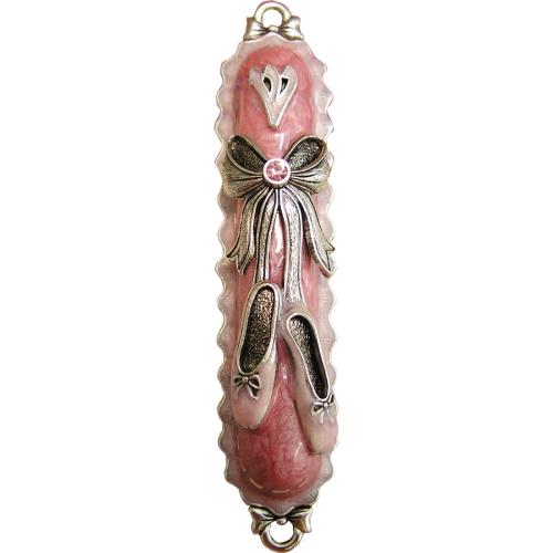 Ballerina Mezuzah - Pewter