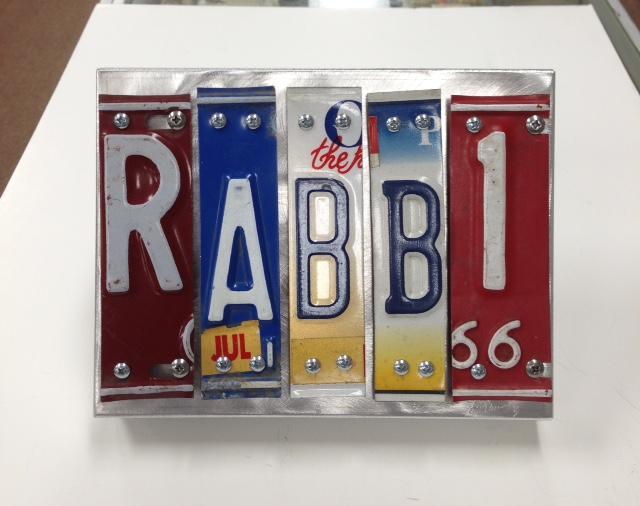 Rabbi Letter Art - Metal