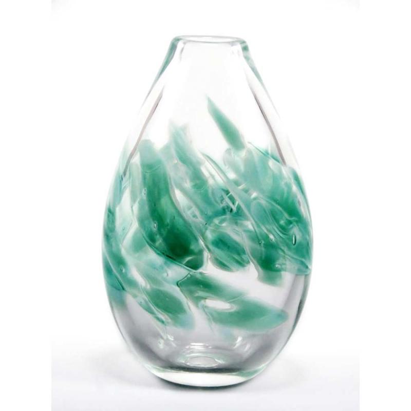 FLAT CRUSHED WEDDING GLASS VASE