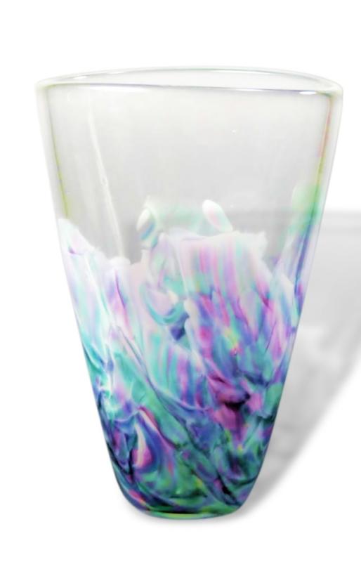 OVAL WEDDING GLASS VASE