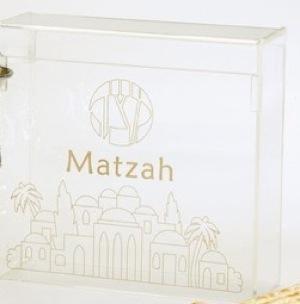Flip Top Matzah Box - Acrylic