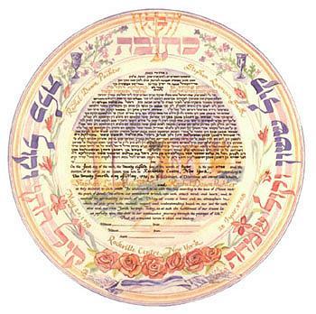 Round Jerusalem Ketubah