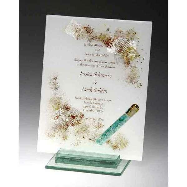 Wedding Glass Invitation Keepsake