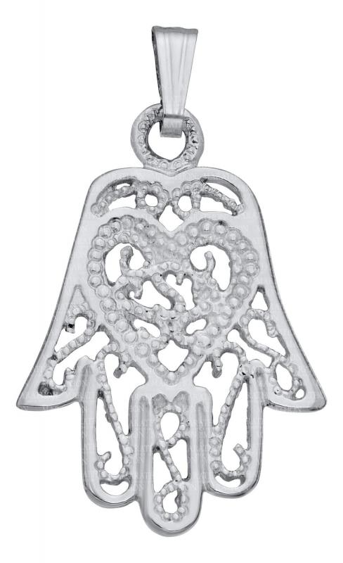 Filigree with Heart Hamsa