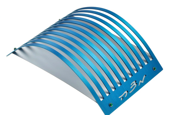 Blue Lines Matzah Plate - Anodized Aluminum
