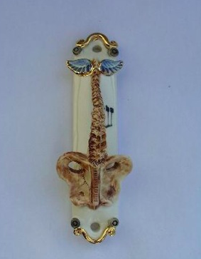 Chiropractor Mezuzah - Painted Porcelain