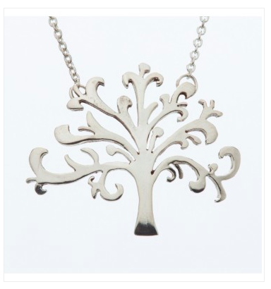 Shin/Tree of Life Pendant - Silver