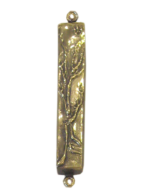 Tall Tree of Life Mezuzah - Bronze