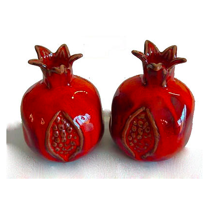 Pomegranate Candlesticks - Ceramic