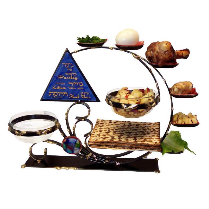 Ultimate Seder Plate and Matza Combo