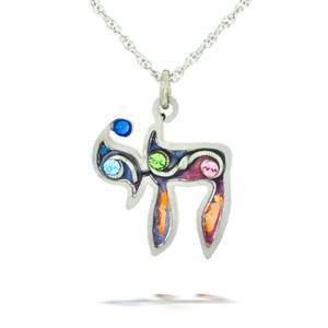 Judaic Chai (Life) Necklace 2 - Stainless Steel