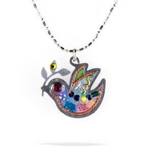 Petite Dove of Peace Necklace - Metal