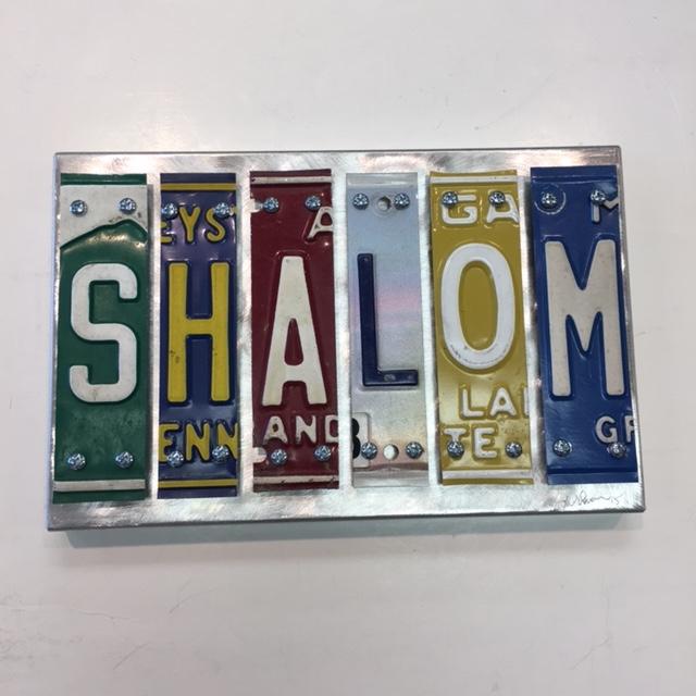 Shalom Letter Art - Metal