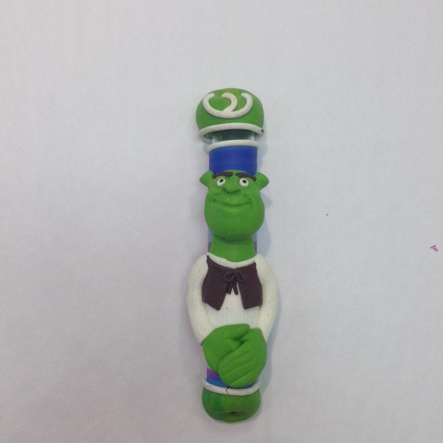 Shrek Mezuzah - Fimo Clay