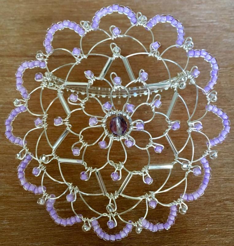 Lavendar Silver Star Wire Kepa