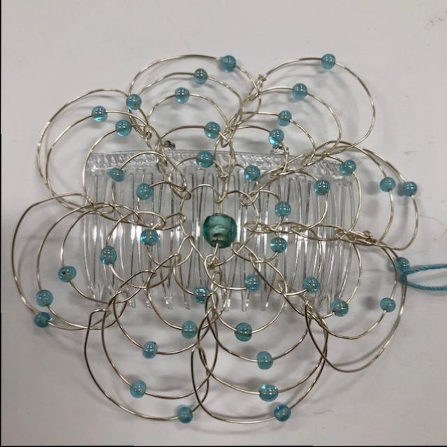 Turquoise Silver Ball Wire Kepa