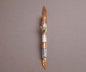 Wedding Glass Mezuzah - Copper and Glass